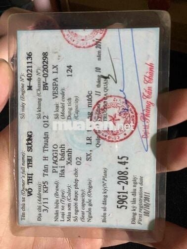 cần bán vespa lx 2011 fi