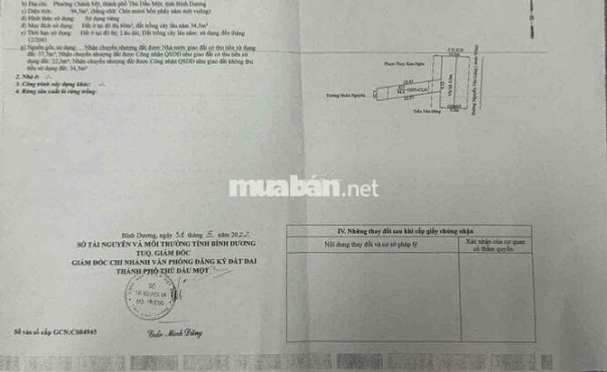 Mặt tiền kinh doanh ngay Chợ Chánh Mỹ