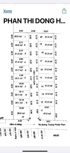 Bán gấp 1424M đất full thổ cư đường Trương Phước Phan  65 tỷ tl
