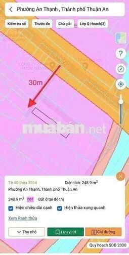 BÁN ĐẤT AN THẠNH (6x41) CÁCH NHỰA 50m