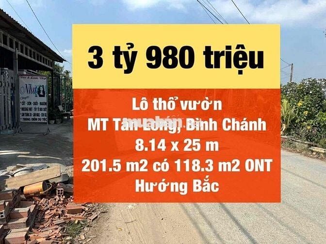 đất mặt tiền tân long dành cho đầu tư