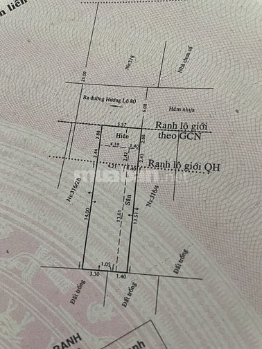 Bán nhà cấp 4, diện tích 107m2, nở hậu, sổ hồng, hẻm 1/ rộng 6m