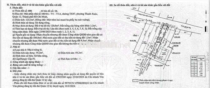 Lô hiếm mặt tiền TX47 - Đường nhựa 7m - Thổ cư 4x30