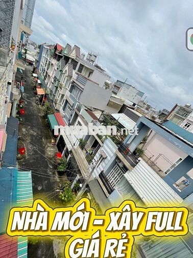 Nhà đẹp xây full diện tích - 4 tầng - 4,2x12m - xe hơi vô nhà