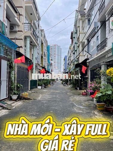 Nhà đẹp xây full diện tích - 4 tầng - 4,2x12m - xe hơi vô nhà