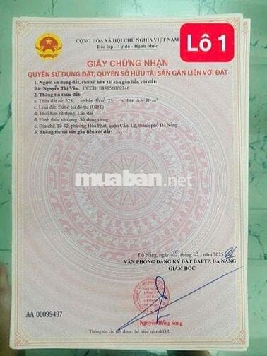 K584 TÔN ĐẢN, Bao Gồm 7Lô Cần bán giá chỉ 2tỷ550 -2tỷ650
