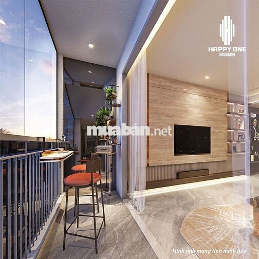 Căn hộ 70,07m², 2PN + 2WC, Happy One Sora Thủ Đức
