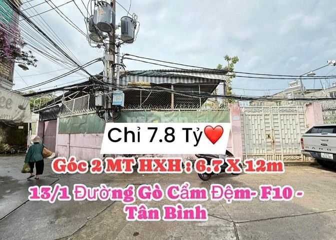 Bán lô đất Cư Xá Phú Thọ Hòa, đường Gò Cẩm Đệm, P.10, Tân Bình