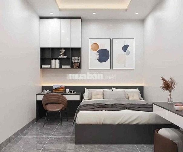 Nhà 1 trệt 2 lầu đẹp 5x19m Shr đg nhựa 7m ngay Trần Văn 10, Võ T Hồi