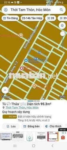 Đất 6x16m Sổ 95m2 Mt chợ Nước Đá Kd buôn bán Tốt, cách Ng A Thủ 200m