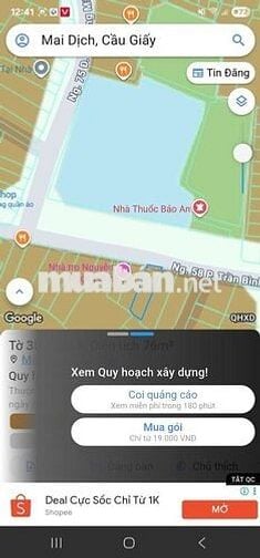 Đất tặng nhà trung tâm Cầu Giấy cafe, VP