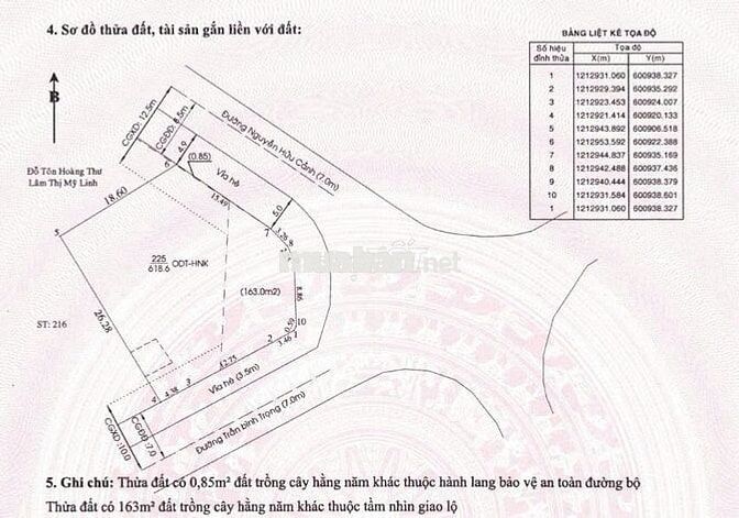 Cần bán đất 618m² (377m² thổ cư) tại Phú Thọ, Thủ Dầu Một