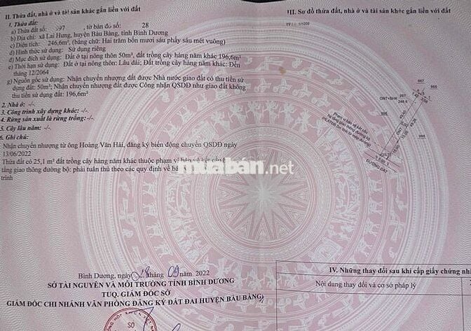 Cần bán đất thổ cư đường hẻm xe hơi ra vào thoải mái