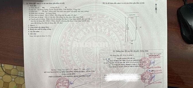 Bán lô đất 2 mặt tiền siêu đẹp sát Chợ Bông Trang , đường nhựa thông