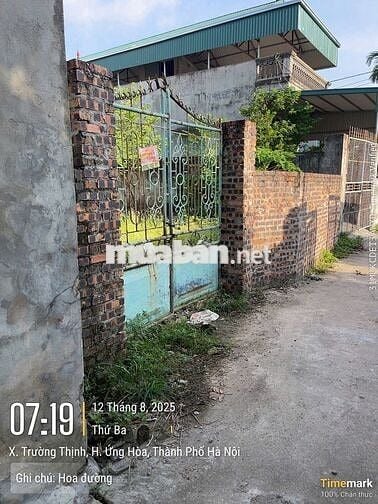Bán đất chính chủ thôn hoa đường , ứng thiên, Hà Nội (xã trường thịnh)