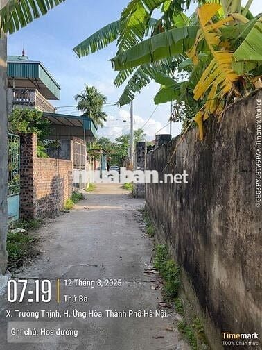 Bán đất chính chủ thôn hoa đường , ứng thiên, Hà Nội (xã trường thịnh)