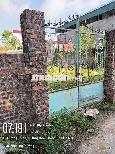Bán đất chính chủ thôn hoa đường , ứng thiên, Hà Nội (xã trường thịnh)