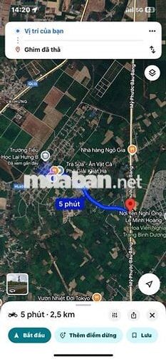 Cần bán đất thổ cư đường hẻm xe hơi ra vào thoải mái