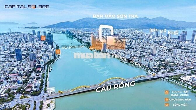 CĂN HỘ 2PN CAPITAL SQUARE DANANG NGAY CẦU SÔNG HÀN GIÁ CHỈ TỪ 4 TỶ