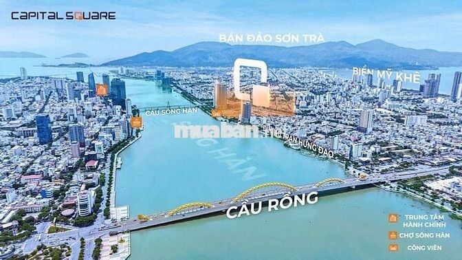 CĂN HỘ 2PN CAPITAL SQUARE DANANG NGAY CẦU SÔNG HÀN GIÁ CHỈ TỪ 4 TỶ