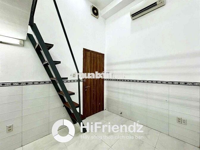 Phòng gác cao 2m, có máy lạnh, bếp, nvs riêng, ngay cầu chữ Y, UEH,SGU