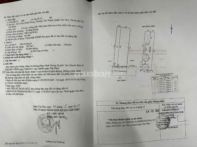 Bán nhà 46/3-5 Phan Đình Phùng, Tân Thành, Tân Phú, hẻm xe hơi