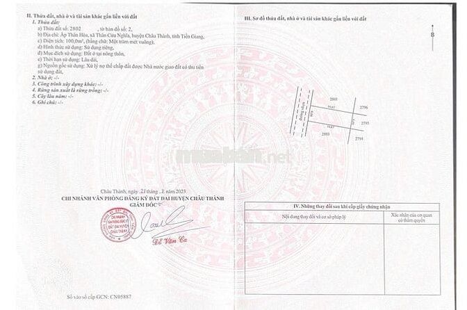 ĐẤT NỀN - Quốc Lộ 1A chạy vào 100m - SỔ SẴN công chứng sang tên ngay