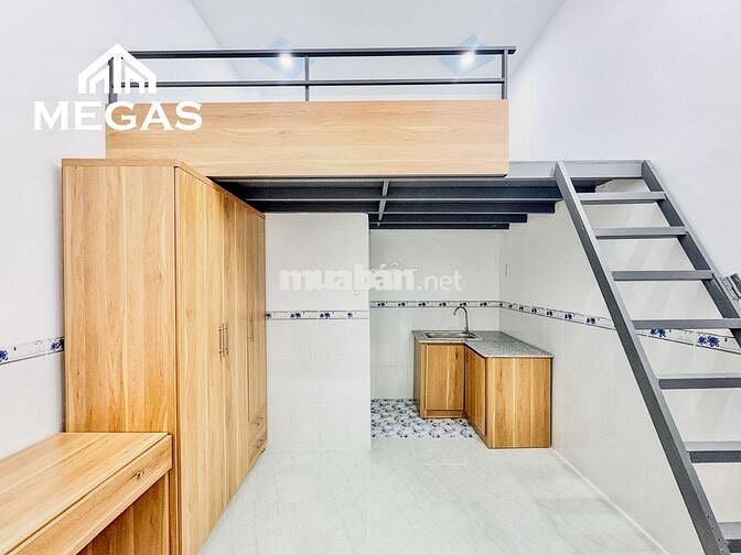 Phòng gác, full nội thất, diện tích 22m2, cách Đh Kinh Tế Luật 1,5km