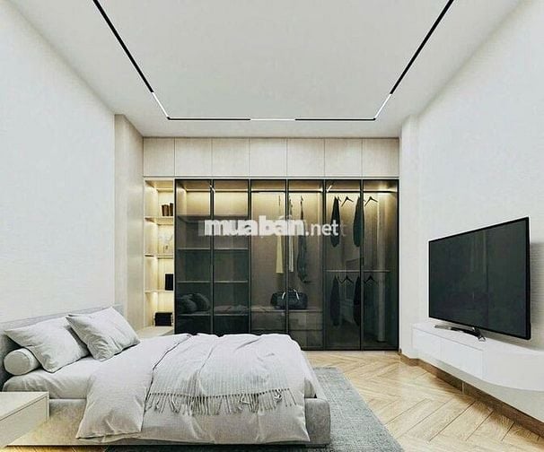 Nhà nguyên Căn Nguyễn Khoái Quận 4, 5 Tầng, 5PN tiện ở làm văn phòng