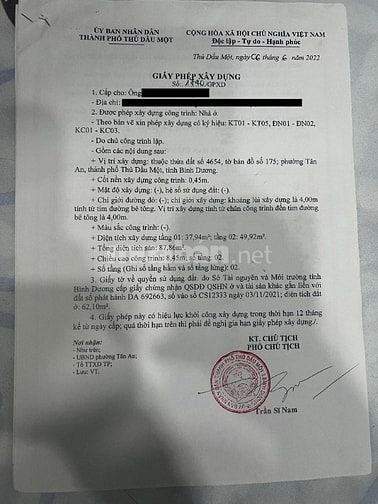 Chính chủ cần bán lô góc phường Phú An, TpHCM (Tân An - BD Cũ) - 74m2