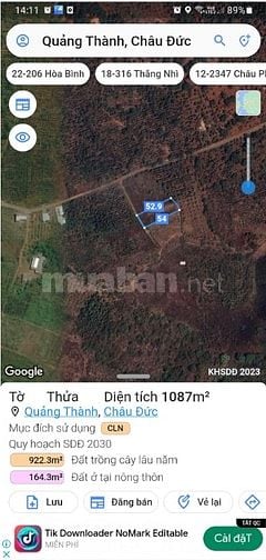 BÁN LÔ ĐẤT 1068m2, QUY HOẠCH LÊN THỔ CƯ GIÁ 1.39 TỶ