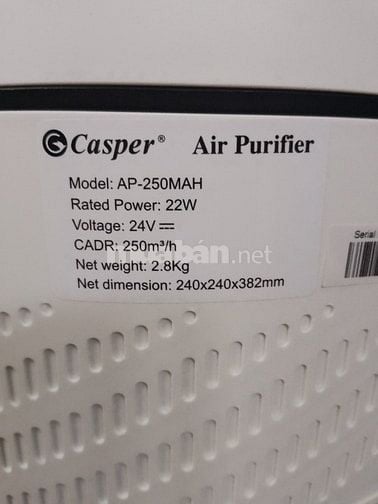 Máy lọc không khí Casper mới nguyên hộp