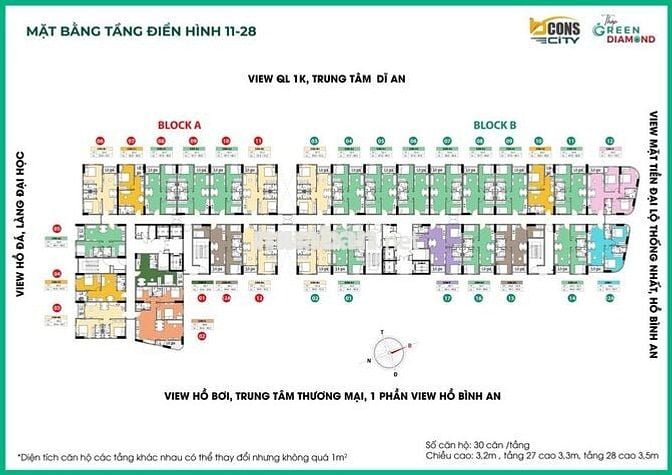 Chỉ 96tr sở hưu ngay căn hộ Green Diamond–CK 6% + cơ hội rinh Mazda 6