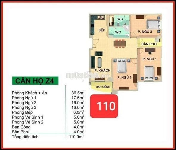 🌈CHUNG CƯ 110m² 3️⃣PN 2️⃣WC💥NỘI THẤT GẦN ĐỦ💧BANCOL🔥Tân phú Ng Sơn