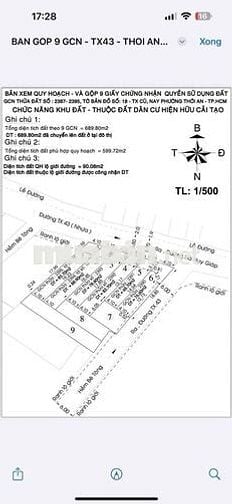 đất mặt tiền Thạnh Xuân 43 . còn 5 lô  có lô góc 2 mặt tiền