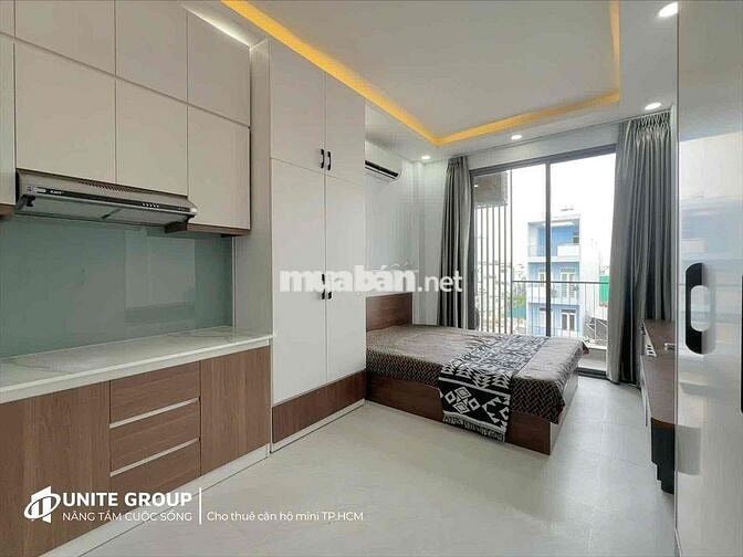 Căn Hộ Studio Ban Công, Máy Giặt Riêng, Full NT Gần Cầu NVC - Quận 1