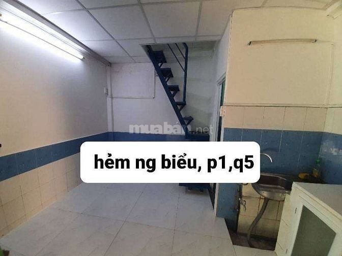 Cho thuê nhà nguyên căn trong hẻm Nguyễn Biểu, P1, Q5