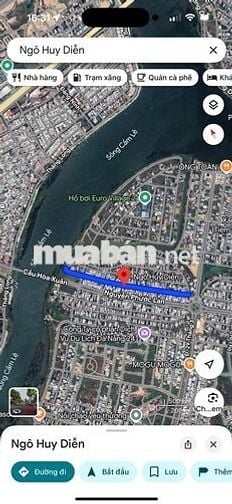 Bán nhà 2 lô liền kề đường Ngô Huy Diễn, Đảo 1 gần cầu Hoà Xuân, 200 m