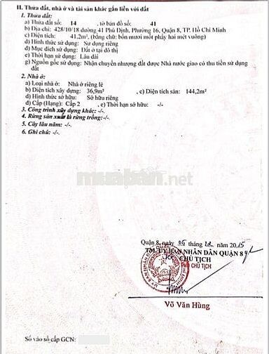 Bán nhà phố 4 tầng, hẻm xe hơi, sổ hồng riêng (chính chủ) – P.16, Q.8