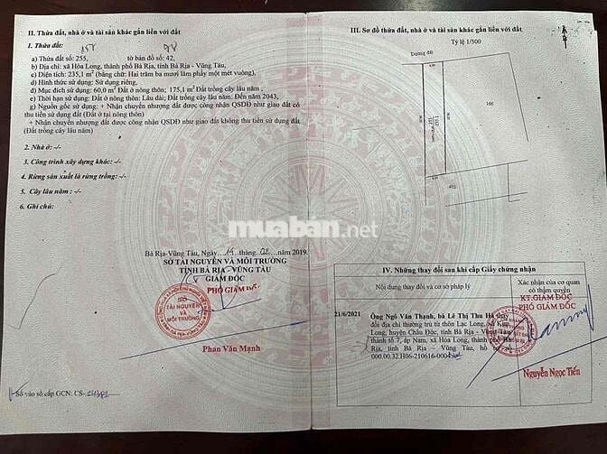 🌸 Bán Nhà + Đất tại Phường Tam Long, TP.HCM (xã Hoà Long - Tp Bà Rịa)