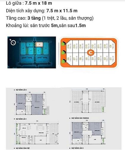 Bán nhà An Phú New City, khu C, DT 135m2 đất, 3 tầng + sân thượng
