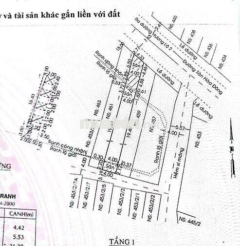 Bán nhà 2 mặt tiền đường tân hoà đông, phường bình trị đông. Bình tân