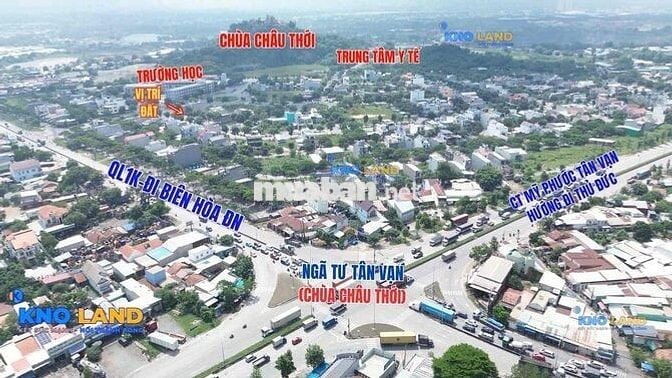 lô đất đẹp nhất KDC Châu Thời mặt tiền đường đôi 32m, Ở kinh doanh