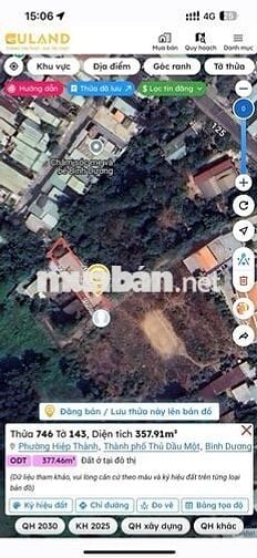 đất + nhà DT 515m² ngay Nguyễn Đức Thuận, Thủ Dầu Một (cũ)
