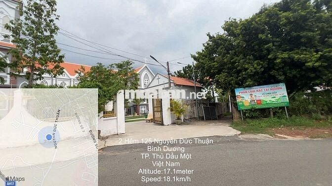 đất + nhà DT 515m² ngay Nguyễn Đức Thuận, Thủ Dầu Một (cũ)