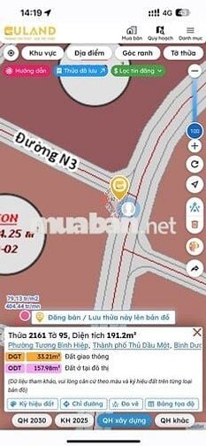 20m Mặt tiền đường nhựa Lê Văn Tách, Hiệp An, Bình Dương (cũ)