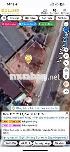 20m Mặt tiền đường nhựa Lê Văn Tách, Hiệp An, Bình Dương (cũ)