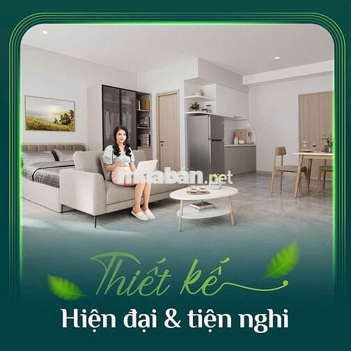 987 triệu, căn hộ 2 phòng ngủ, 46m2, TP mới Bình Dương.