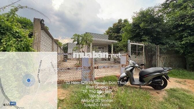 đất + nhà DT 515m² ngay Nguyễn Đức Thuận, Thủ Dầu Một (cũ)
