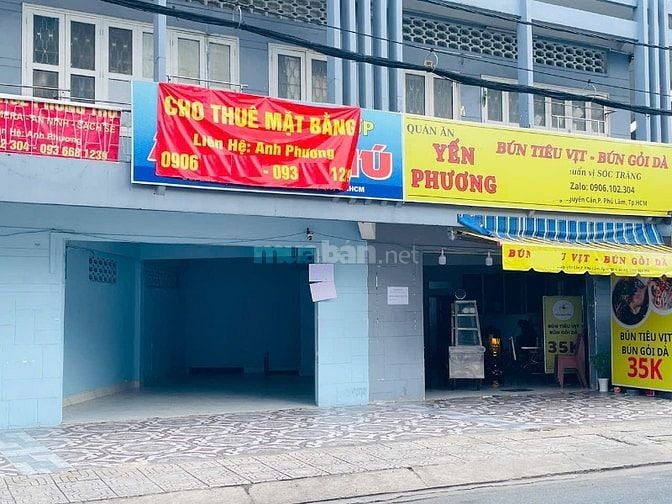 Cho thuê nhà mặt tiền Đặng Nguyên Cẩn, P.14, Q.6 giá 12tr